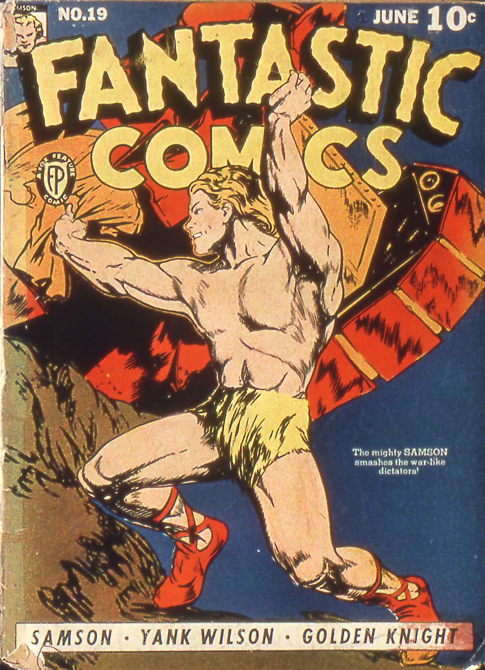 Comic Book Cover For Fantastic Comics 19 (paper/20fiche)