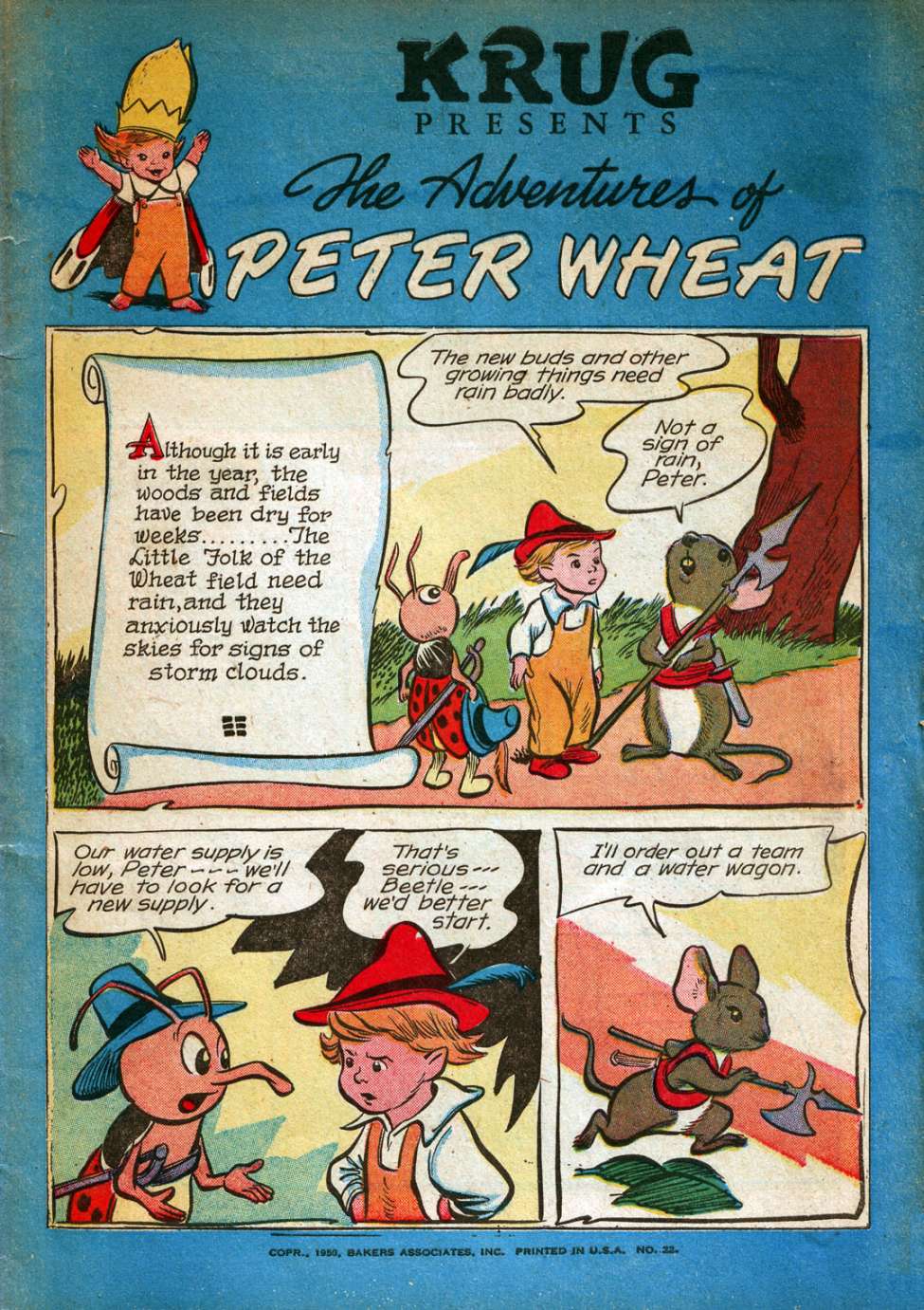 Comic Book Cover For The Adventures of Peter Wheat 22