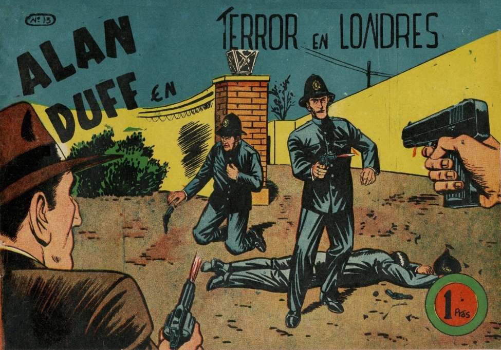 Comic Book Cover For Alan Duff 13 Terror en Londres