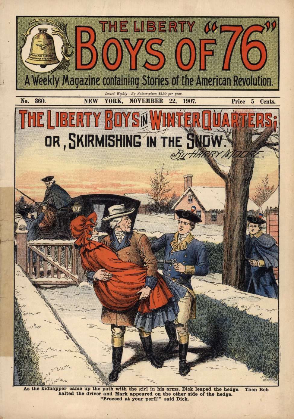 Book Cover For The Liberty Boys of 76 360 - The Liberty Boys in Winter Quarters