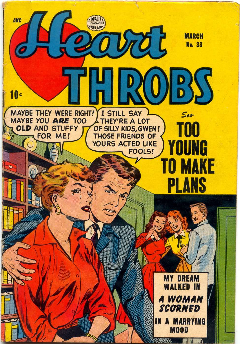 Comic Book Cover For Heart Throbs 33