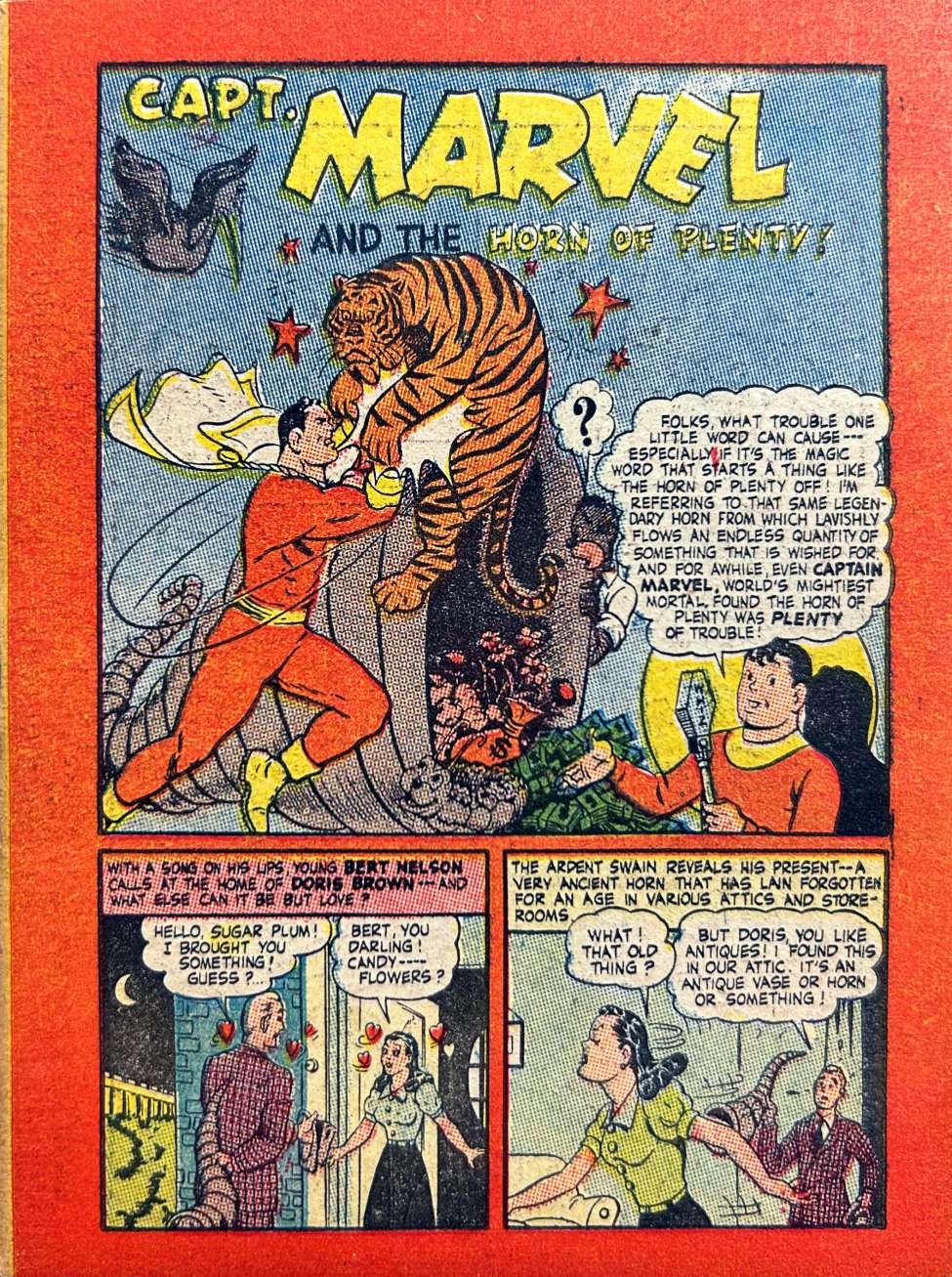 Book Cover For Captain Marvel and the Horn of Plenty