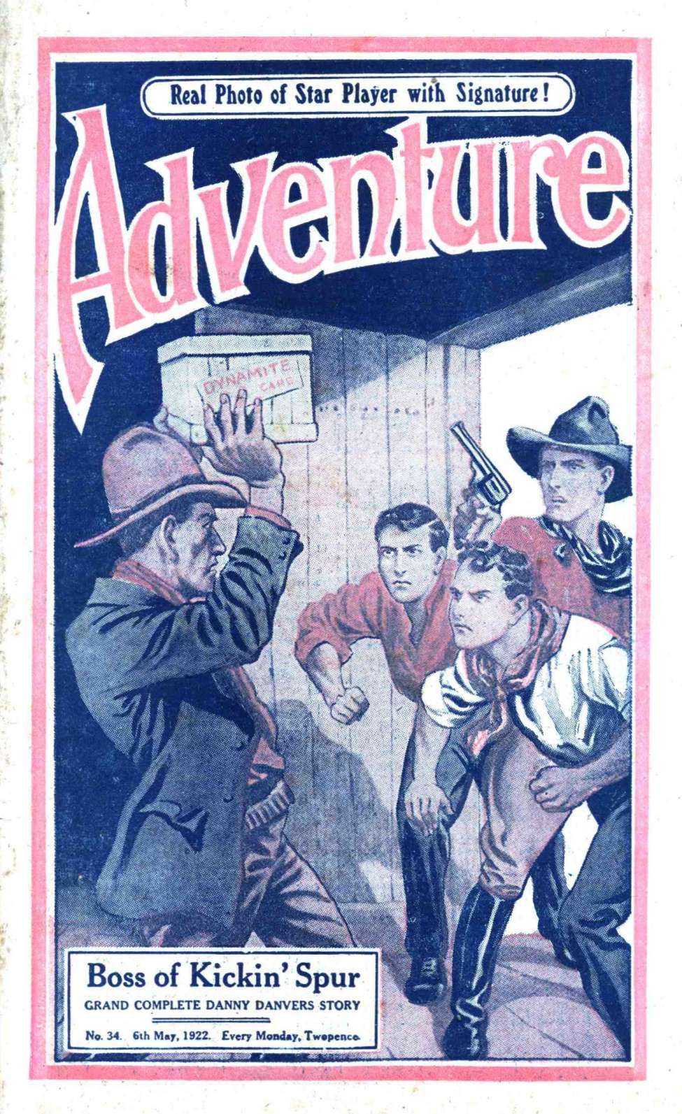Comic Book Cover For Adventure 34 - Boss of Kickin' Spur