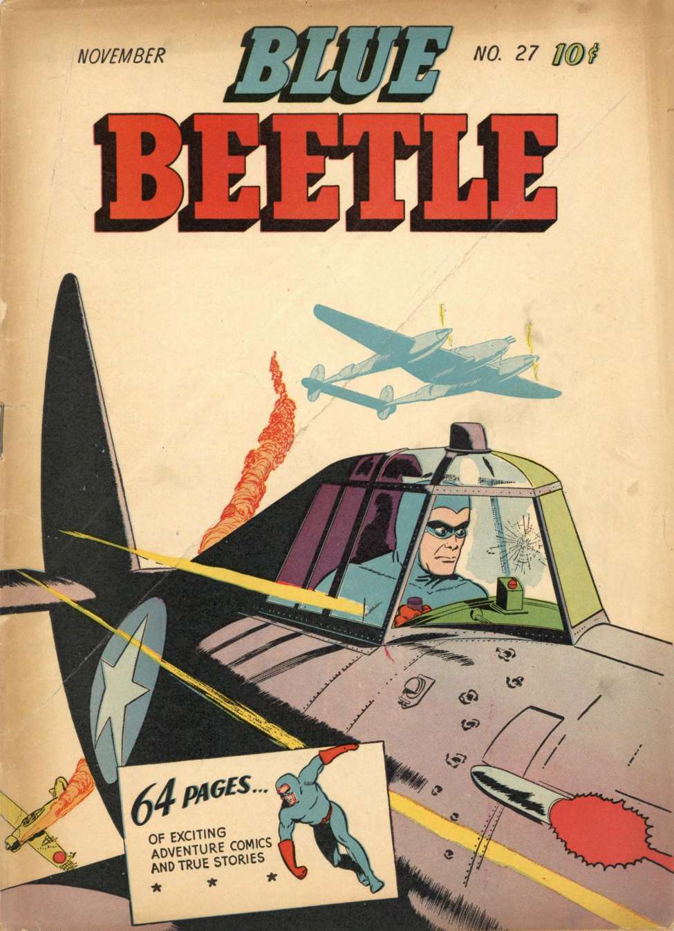 Comic Book Cover For Blue Beetle 27 - Version 2