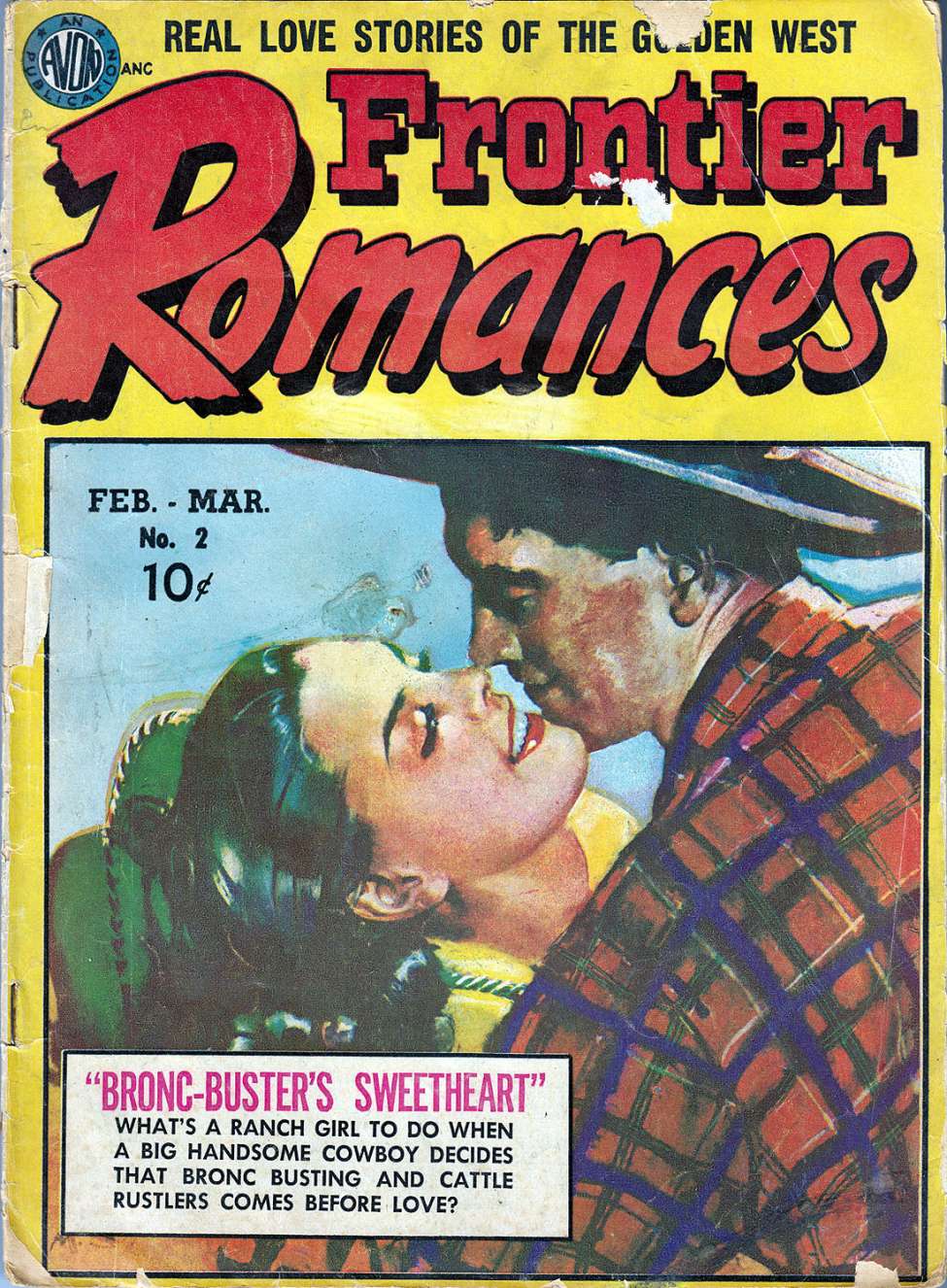 Comic Book Cover For Frontier Romances 2