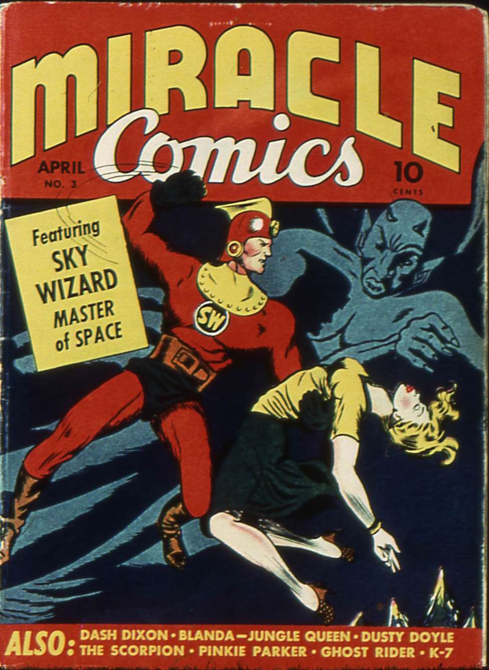 Comic Book Cover For Miracle Comics 3 (fiche)