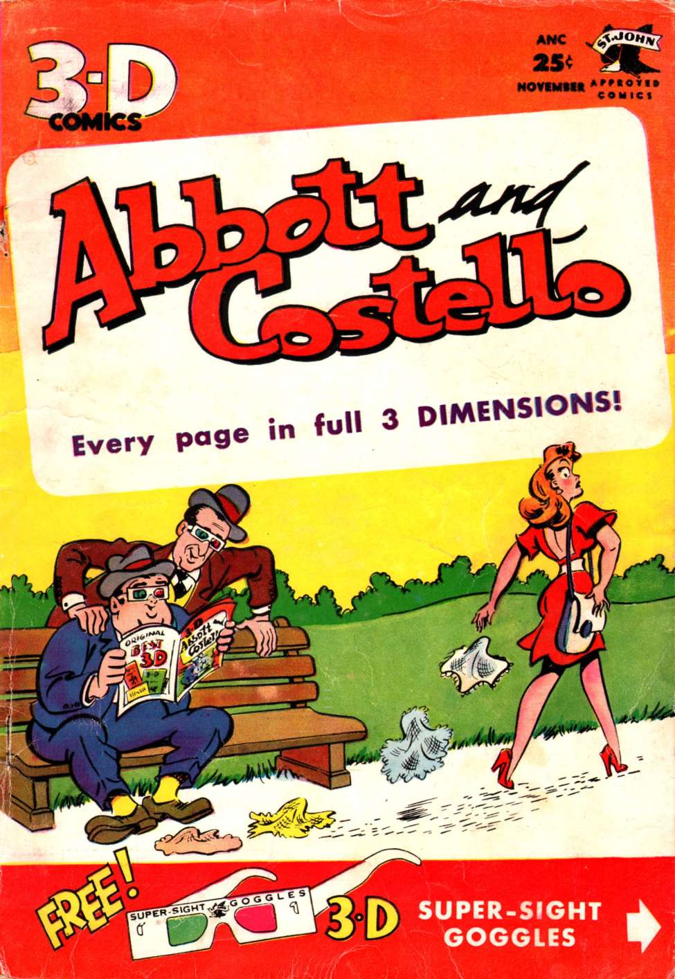 Comic Book Cover For Abbott and Costello 3D 1