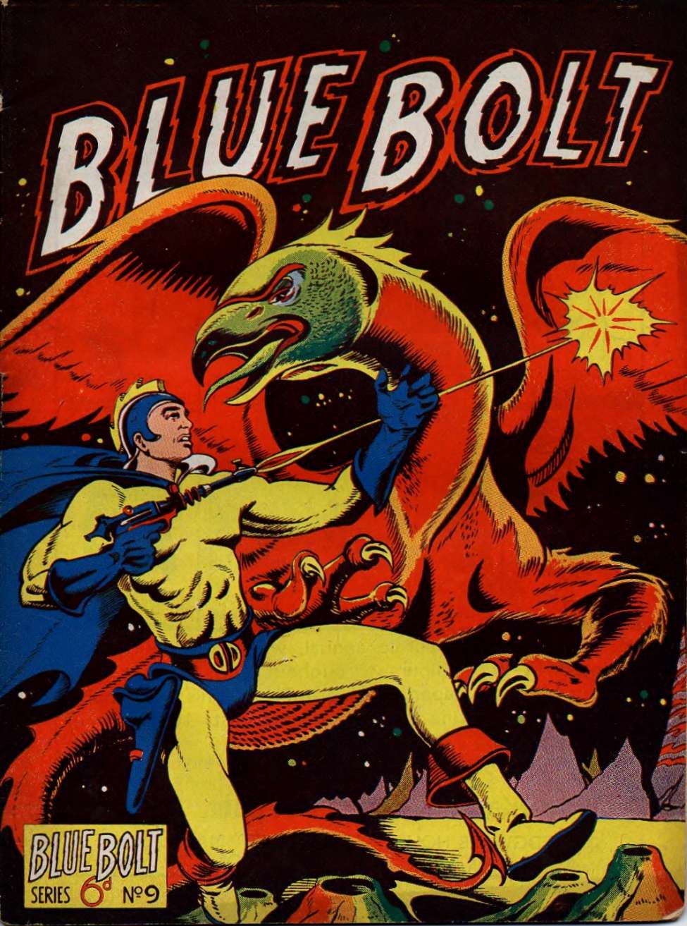 Comic Book Cover For Blue Bolt 9