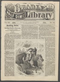 Large Thumbnail For Beadle's Half Dime Library 44 - Rattling Rube