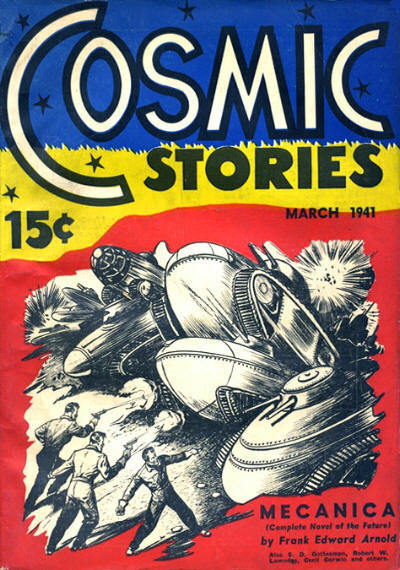 Comic Book Cover For Cosmic Stories v1 1 - Mecanica - Frank Edward Arnold