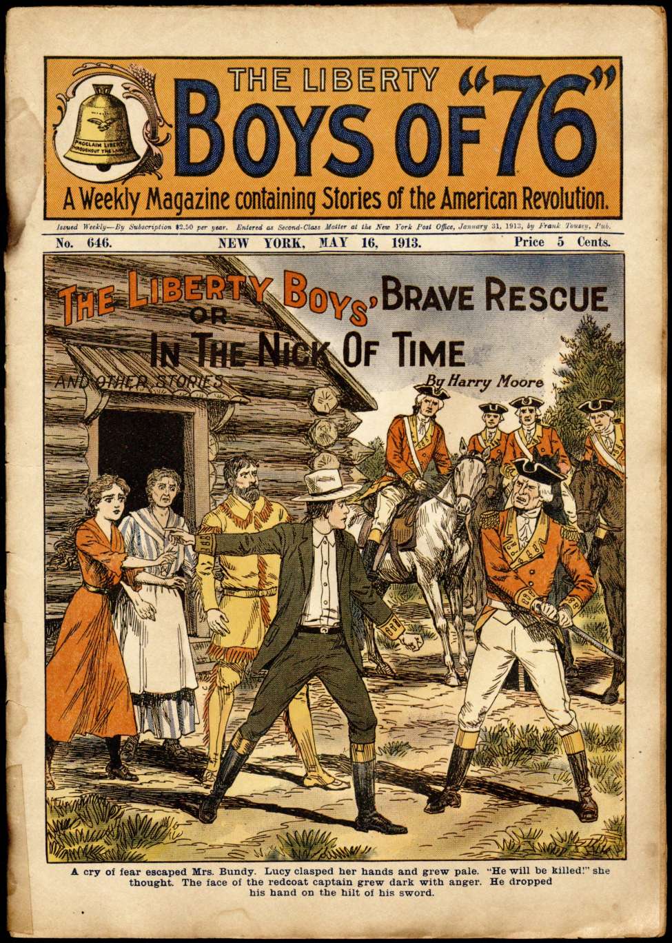 Book Cover For The Liberty Boys of 76 646 - The Liberty Boys' Brave Rescue
