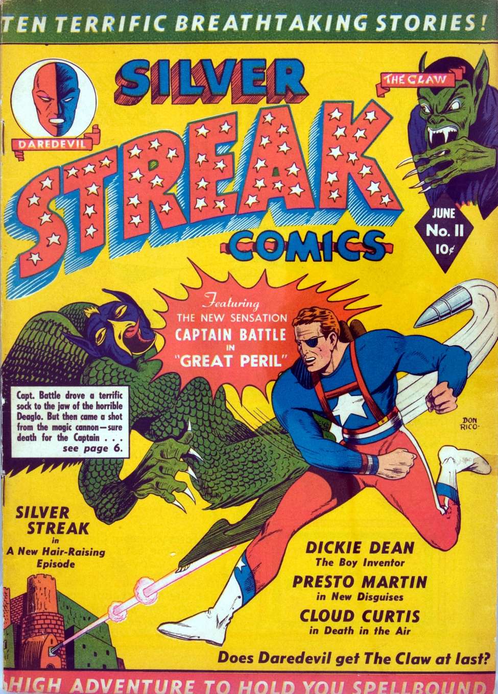 Book Cover For Silver Streak Comics 11 - Version 1