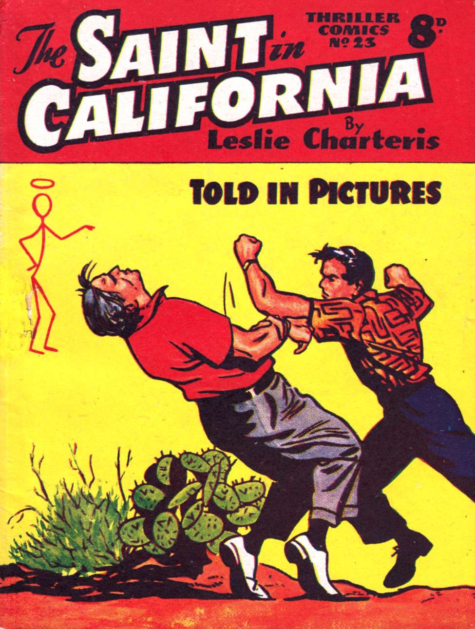 Book Cover For Thriller Comics 23 - The Saint in California
