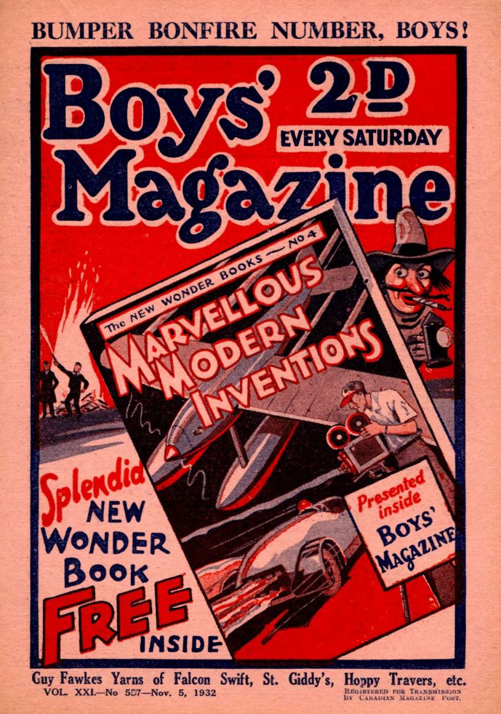 Book Cover For Boys' Magazine 557