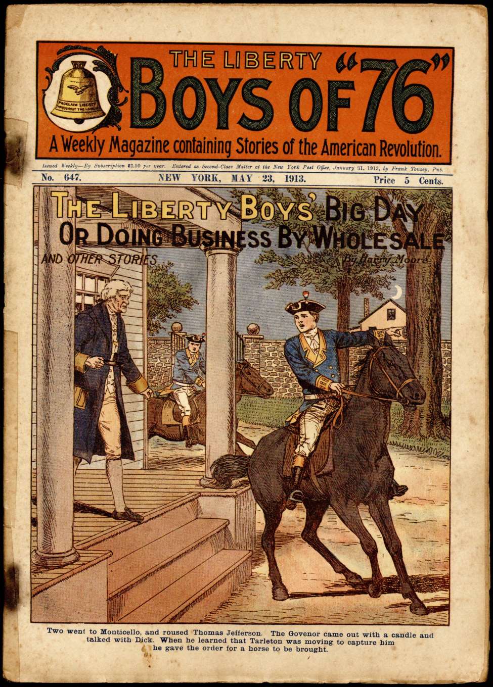 Book Cover For The Liberty Boys of 76 647 - The Liberty Boys' Big Day