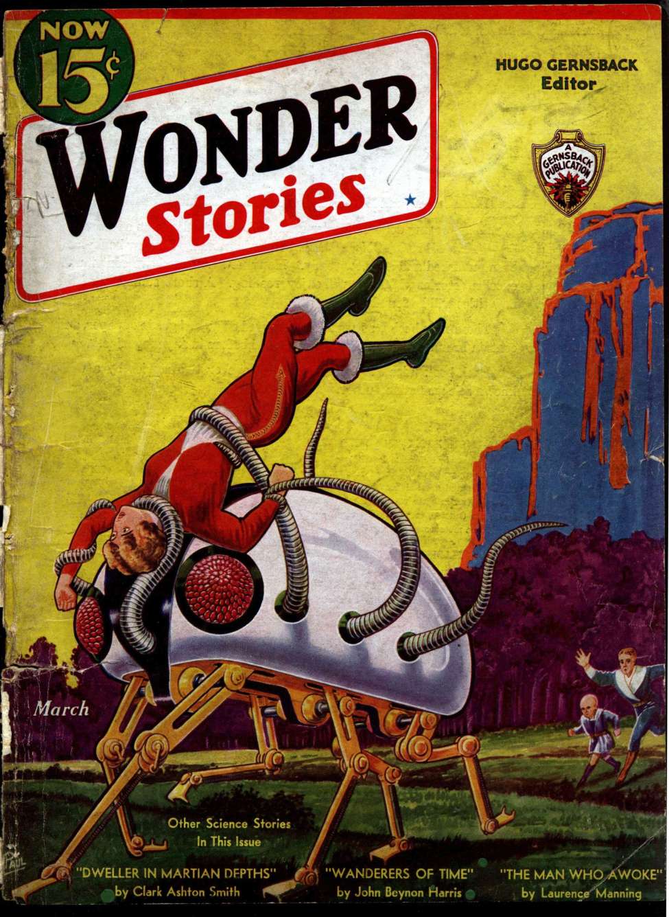 Comic Book Cover For Wonder Stories v4 10 - The Robot Technocrat - Nat Schachner