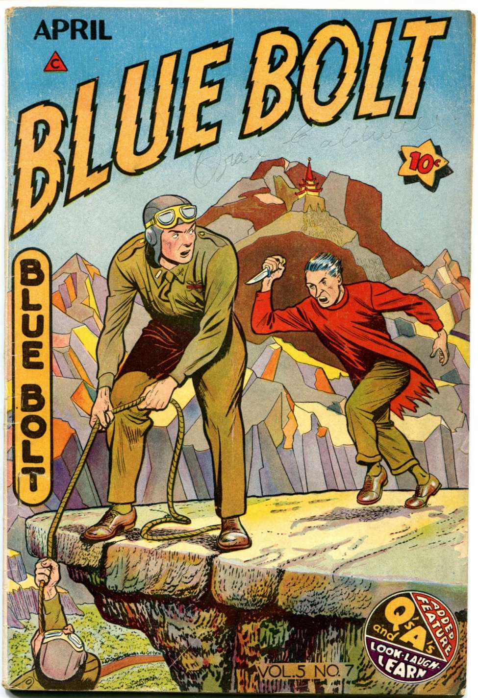 Comic Book Cover For Blue Bolt v5 7