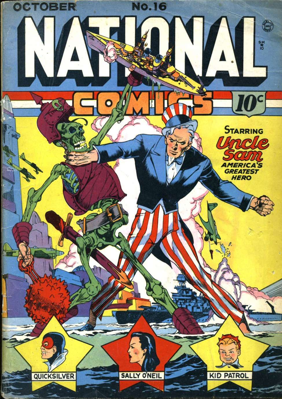 Comic Book Cover For National Comics 16