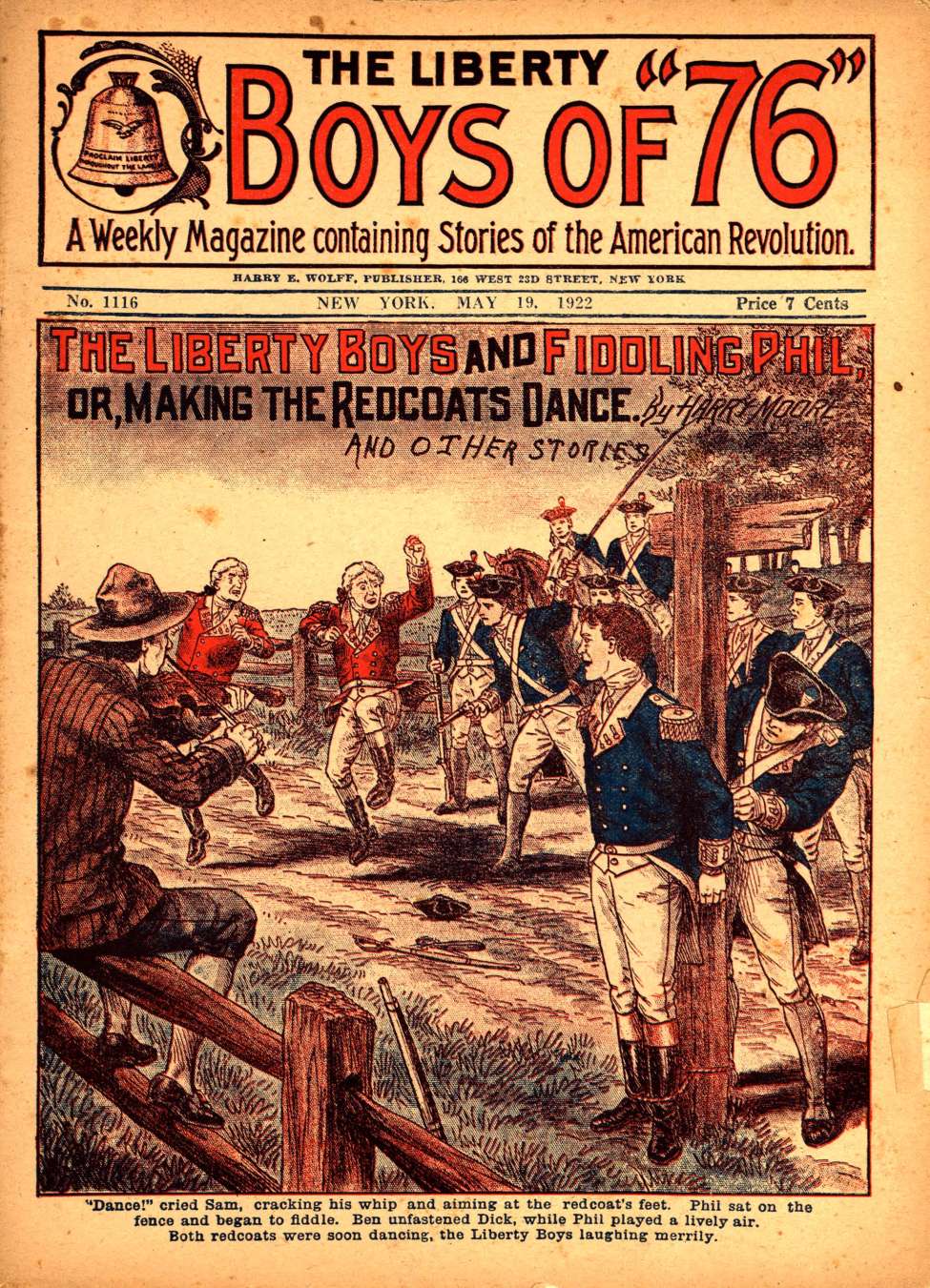 Book Cover For The Liberty Boys of 76 1116 - The Liberty Boys and Fiddling Phil