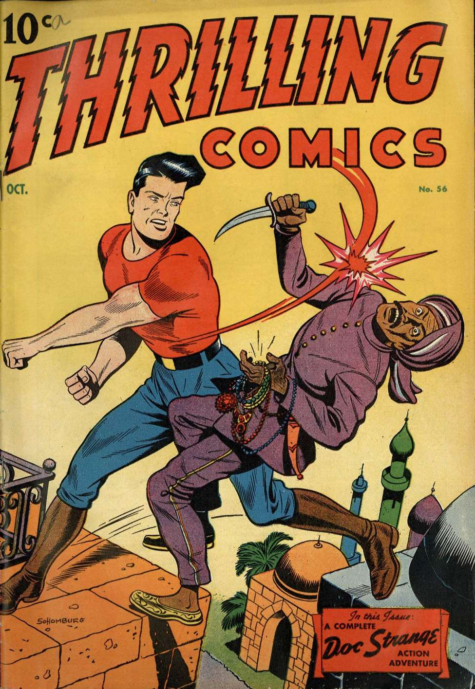 Comic Book Cover For Thrilling Comics 56
