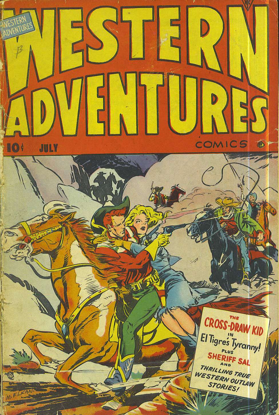 Comic Book Cover For Western Adventures 4 - Version 1