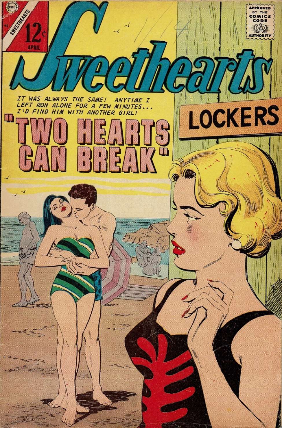 Comic Book Cover For Sweethearts 92