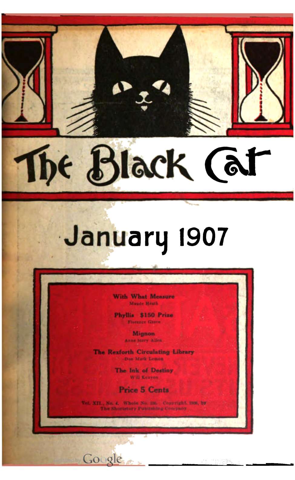 Book Cover For The Black Cat v12 4 - With What Measure - Maude Heath