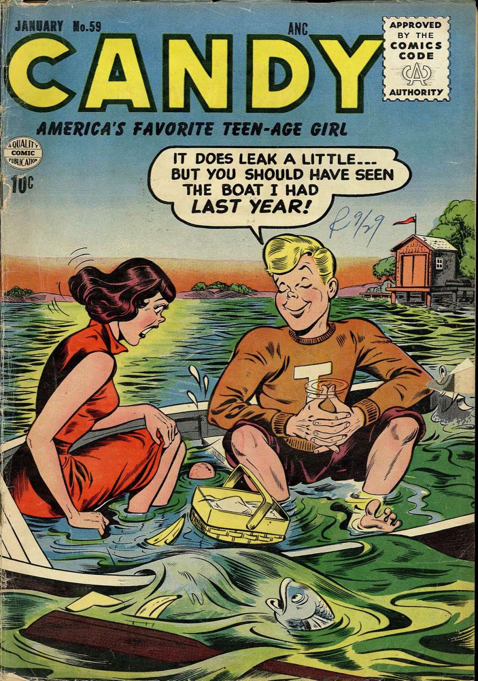 Comic Book Cover For Candy 59