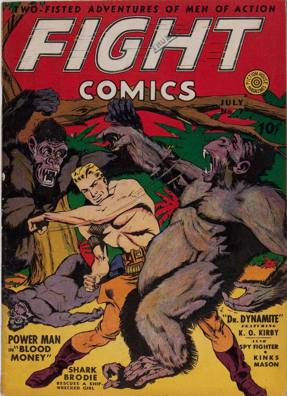 Comic Book Cover For Fight Comics 7