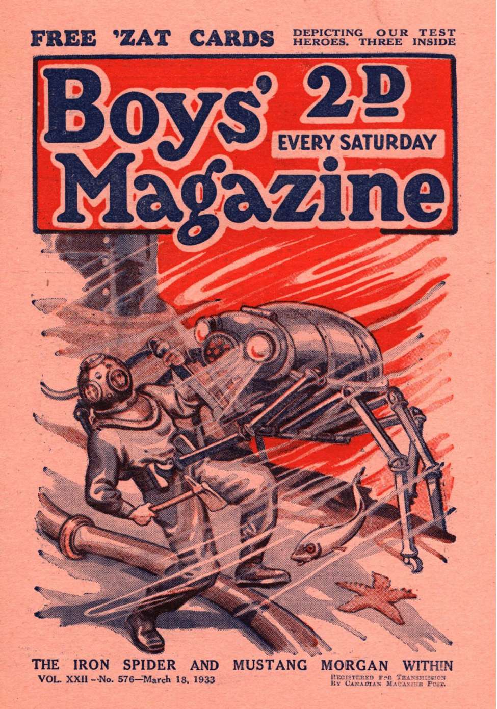 Book Cover For Boys' Magazine 576