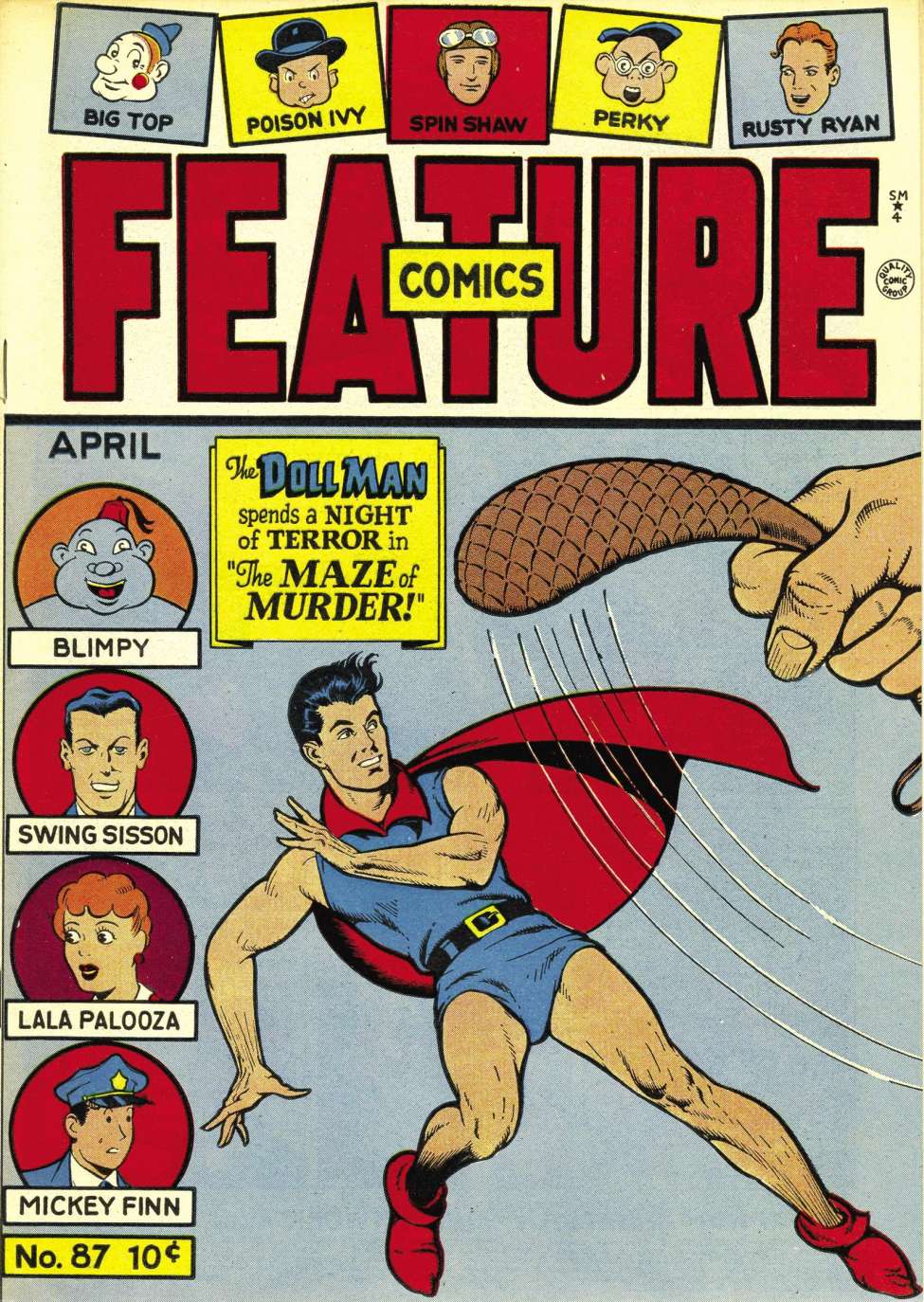 Comic Book Cover For Feature Comics 87 - Version 2