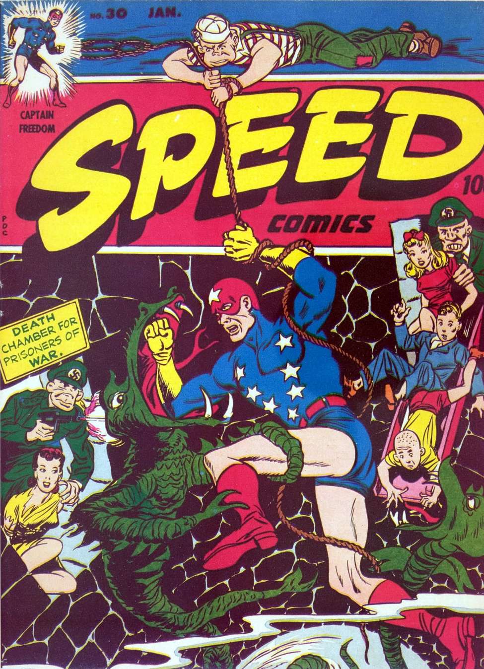 Comic Book Cover For Speed Comics 30