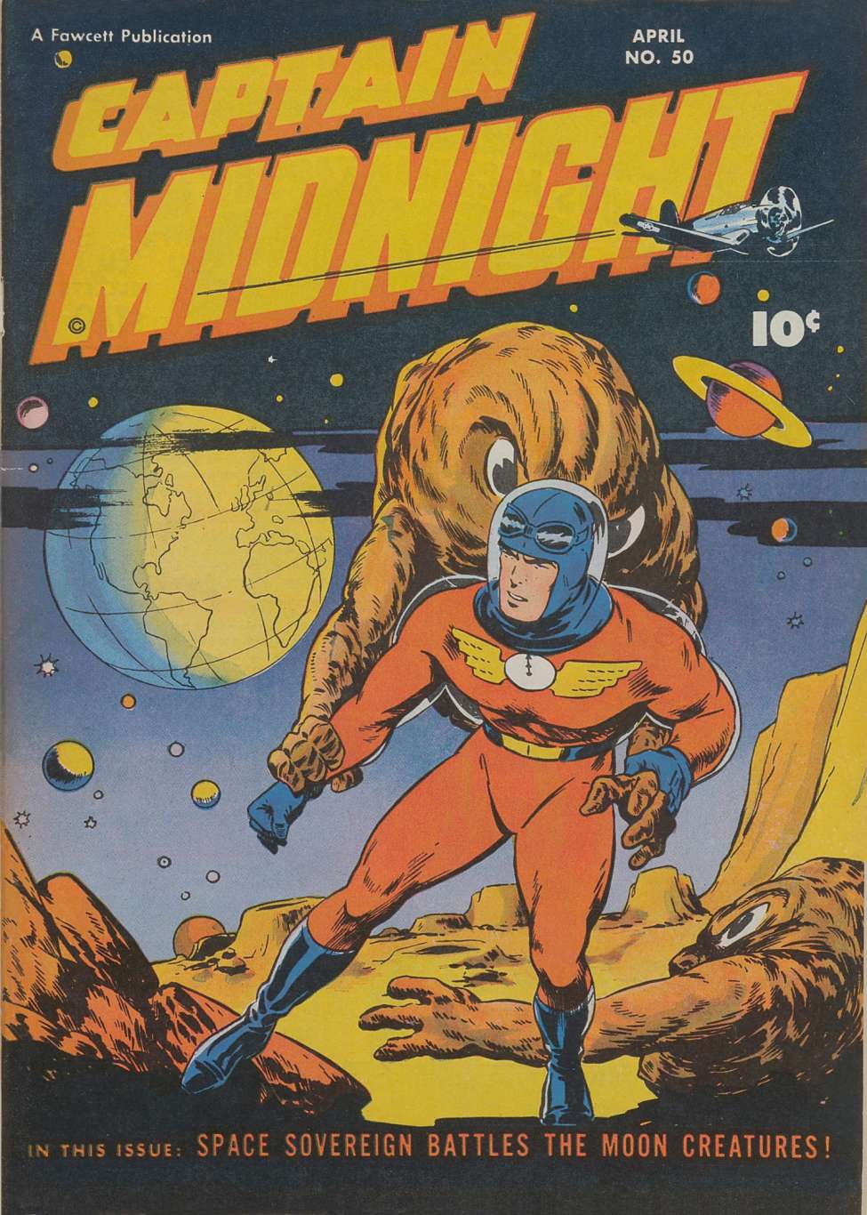 Comic Book Cover For Captain Midnight 50