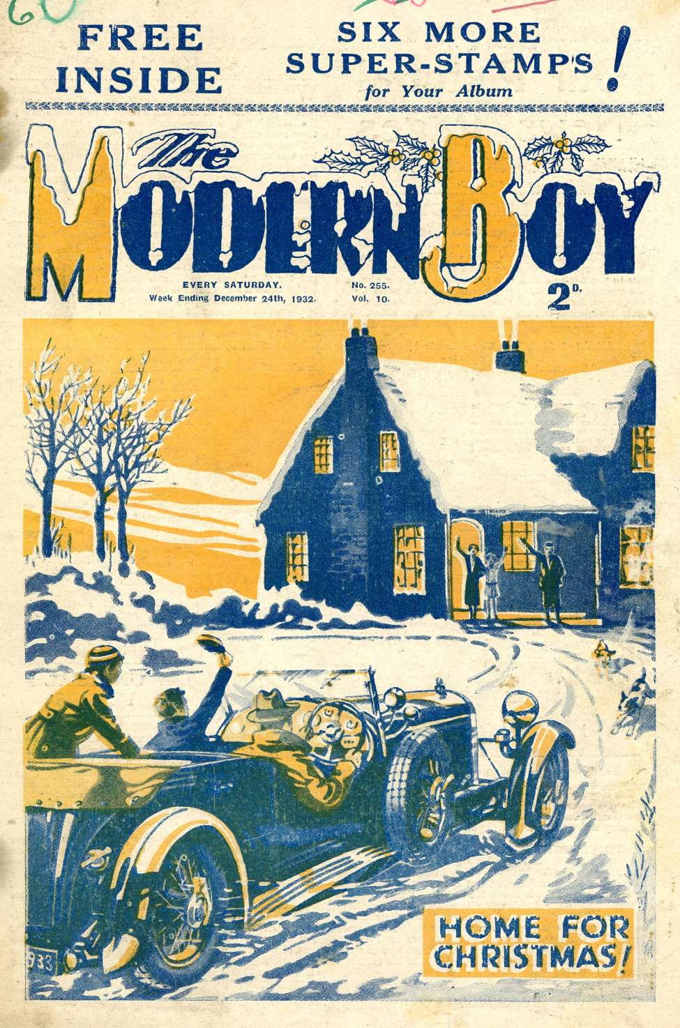 Comic Book Cover For The Modern Boy 255 - Home for Christmas