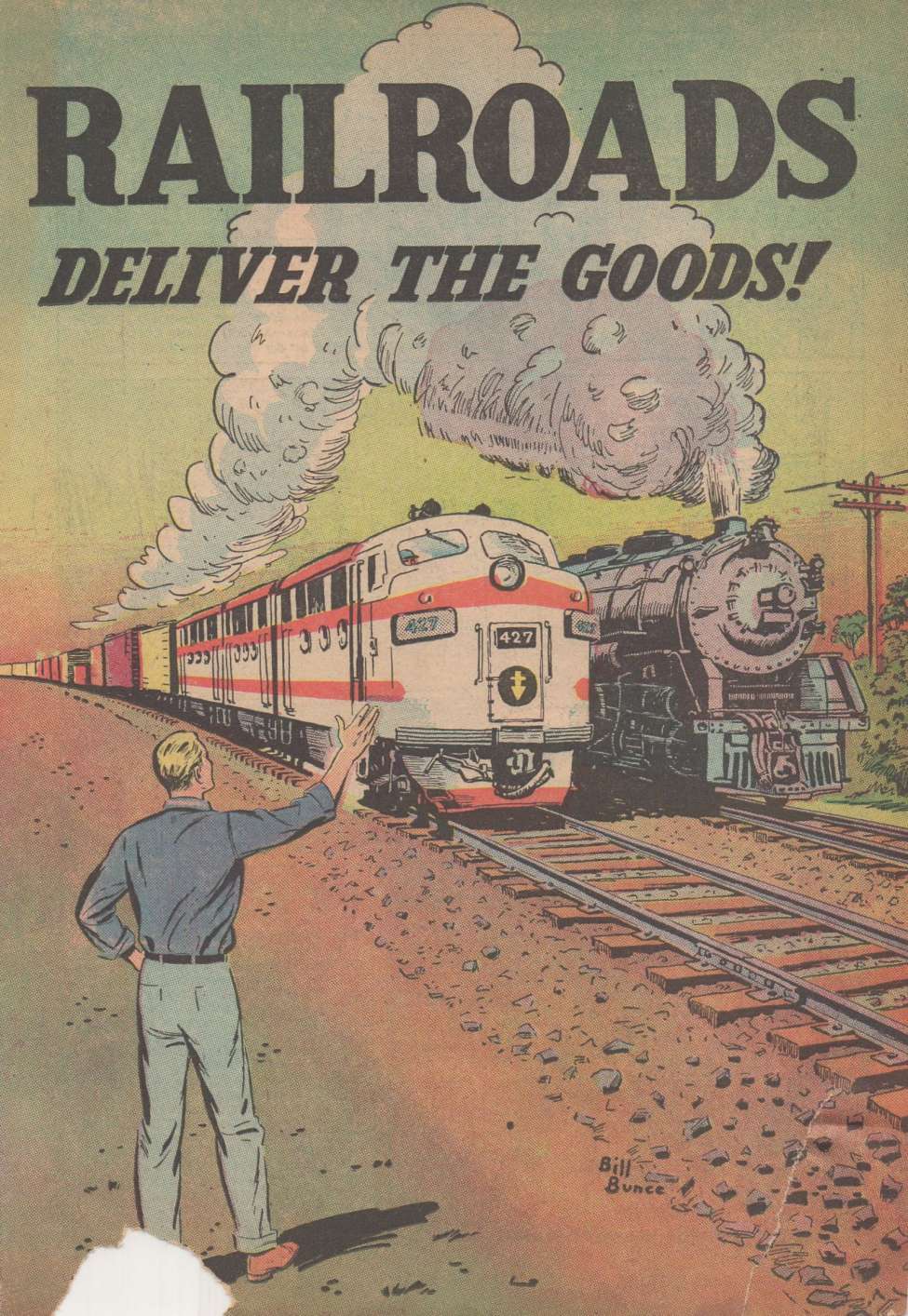 Comic Book Cover For Railroads Deliver The Goods nn - Version 2