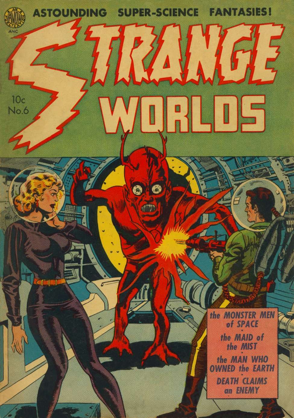 Comic Book Cover For Strange Worlds 6