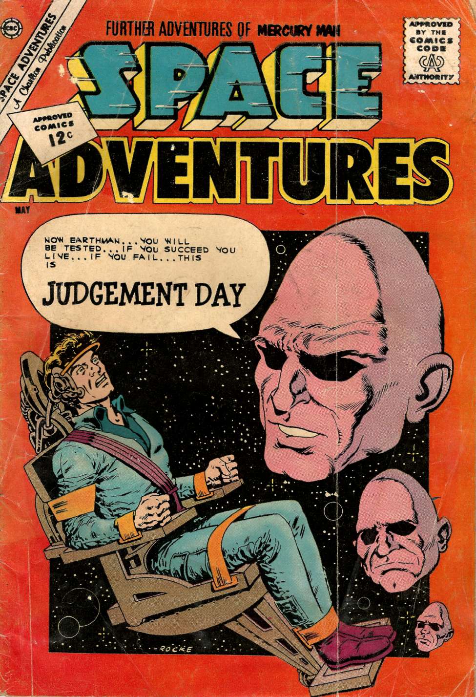 Comic Book Cover For Space Adventures 45 - Version 2