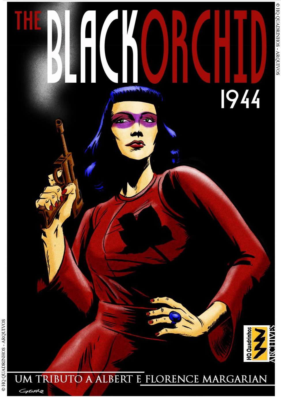 Comic Book Cover For The Black Orchid Compilation