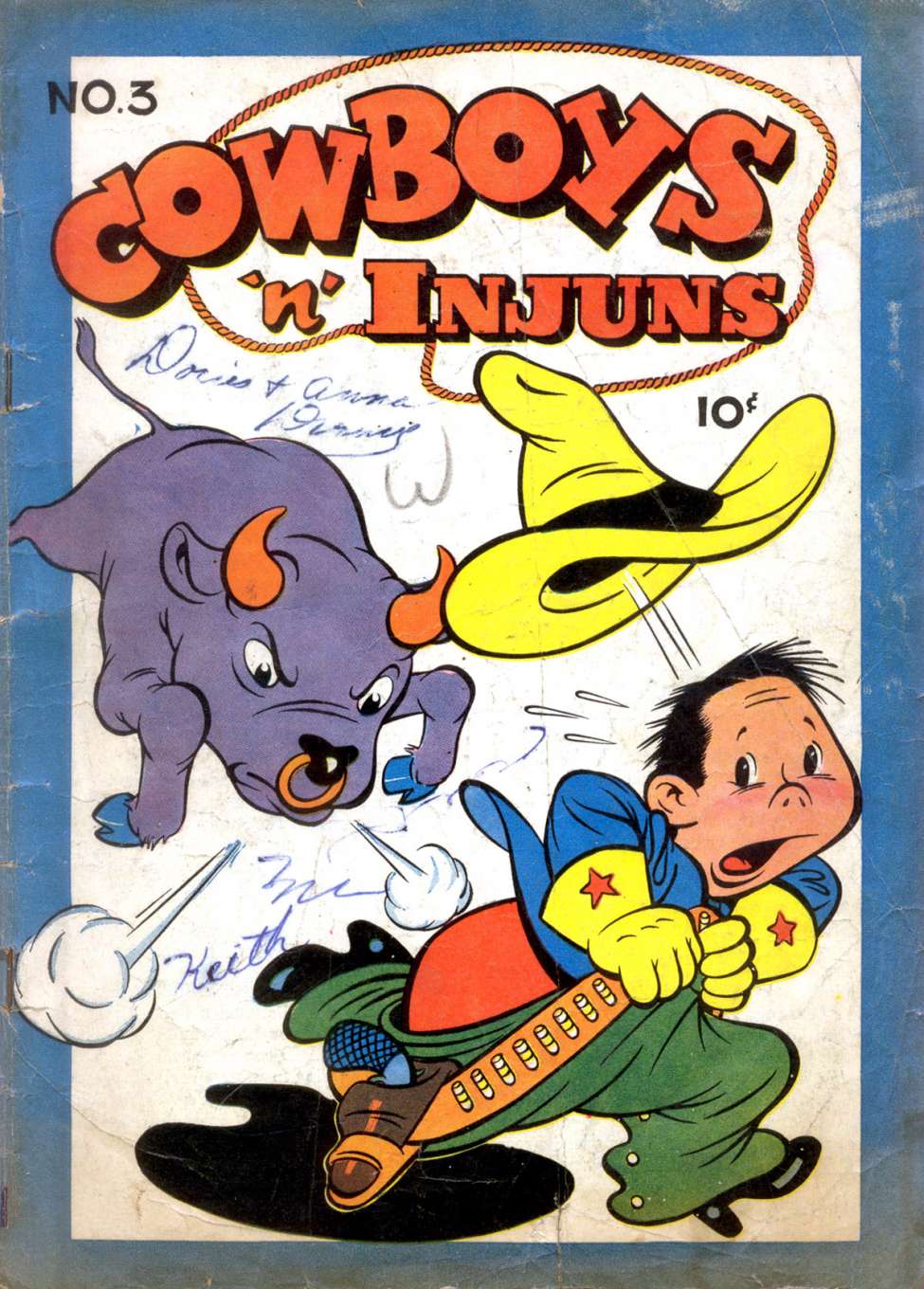 Comic Book Cover For Cowboys 'N' Injuns 3 (alt) - Version 2