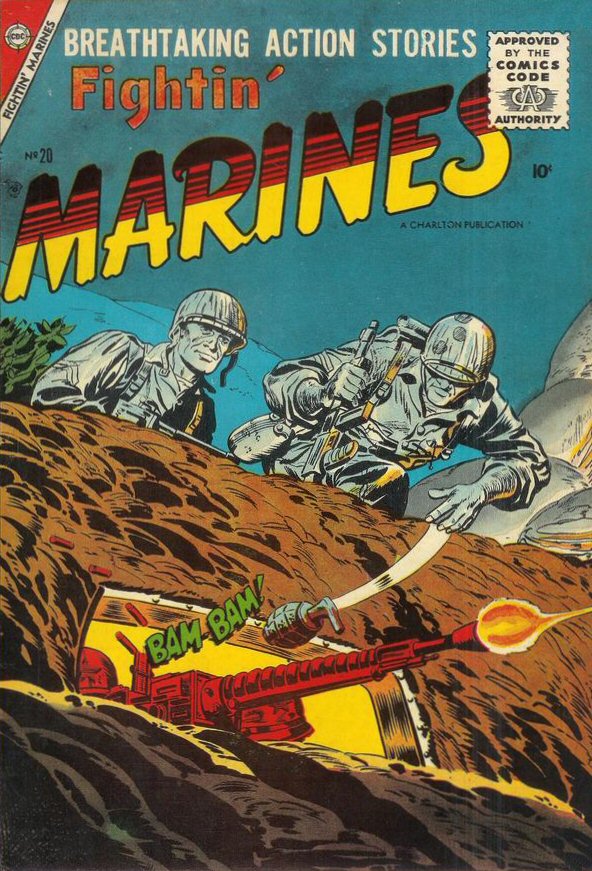 Comic Book Cover For Fightin' Marines 20 - Version 1