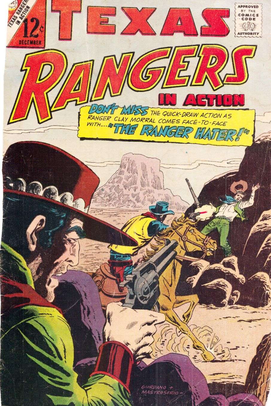 Comic Book Cover For Texas Rangers in Action 58