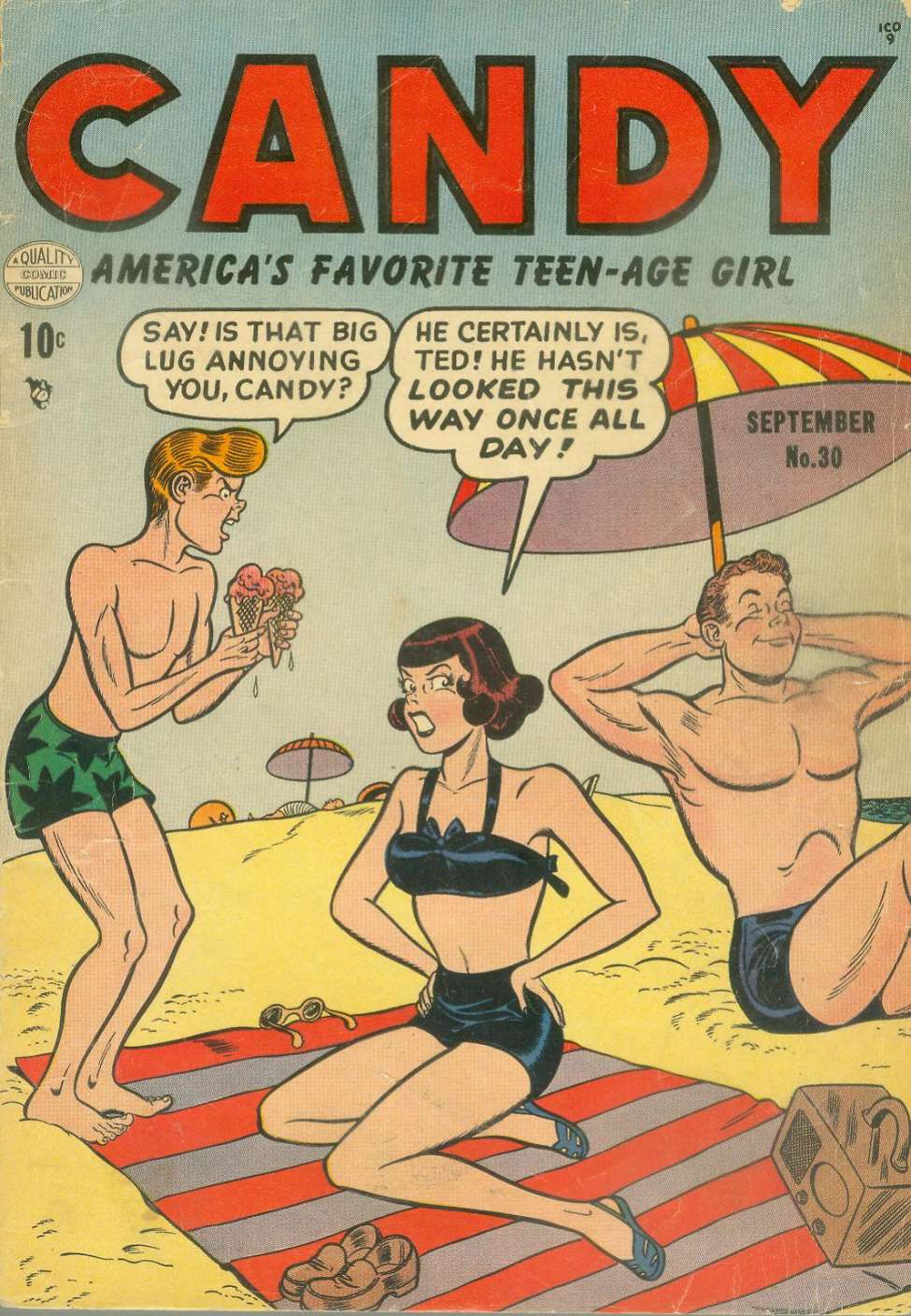 Comic Book Cover For Candy 30