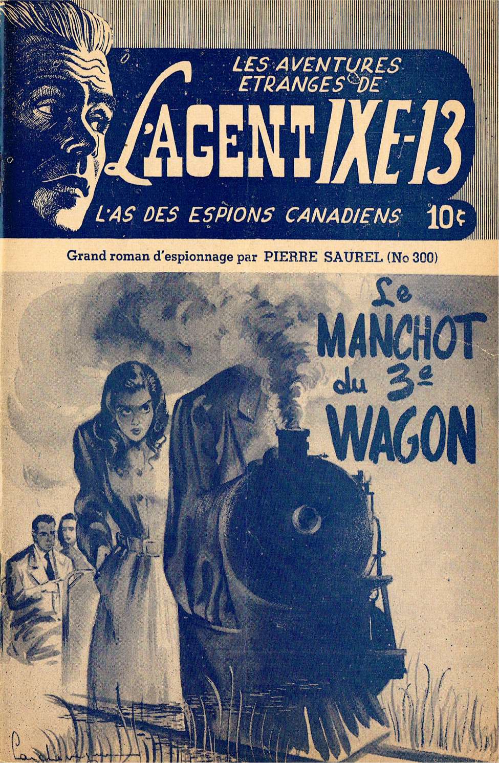 Book Cover For L'Agent IXE-13 v2 300 - Le manchot du 3e wagon