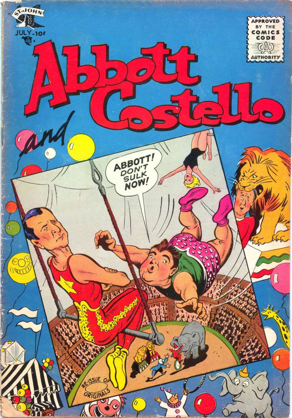 Comic Book Cover For Abbott and Costello Comics 39