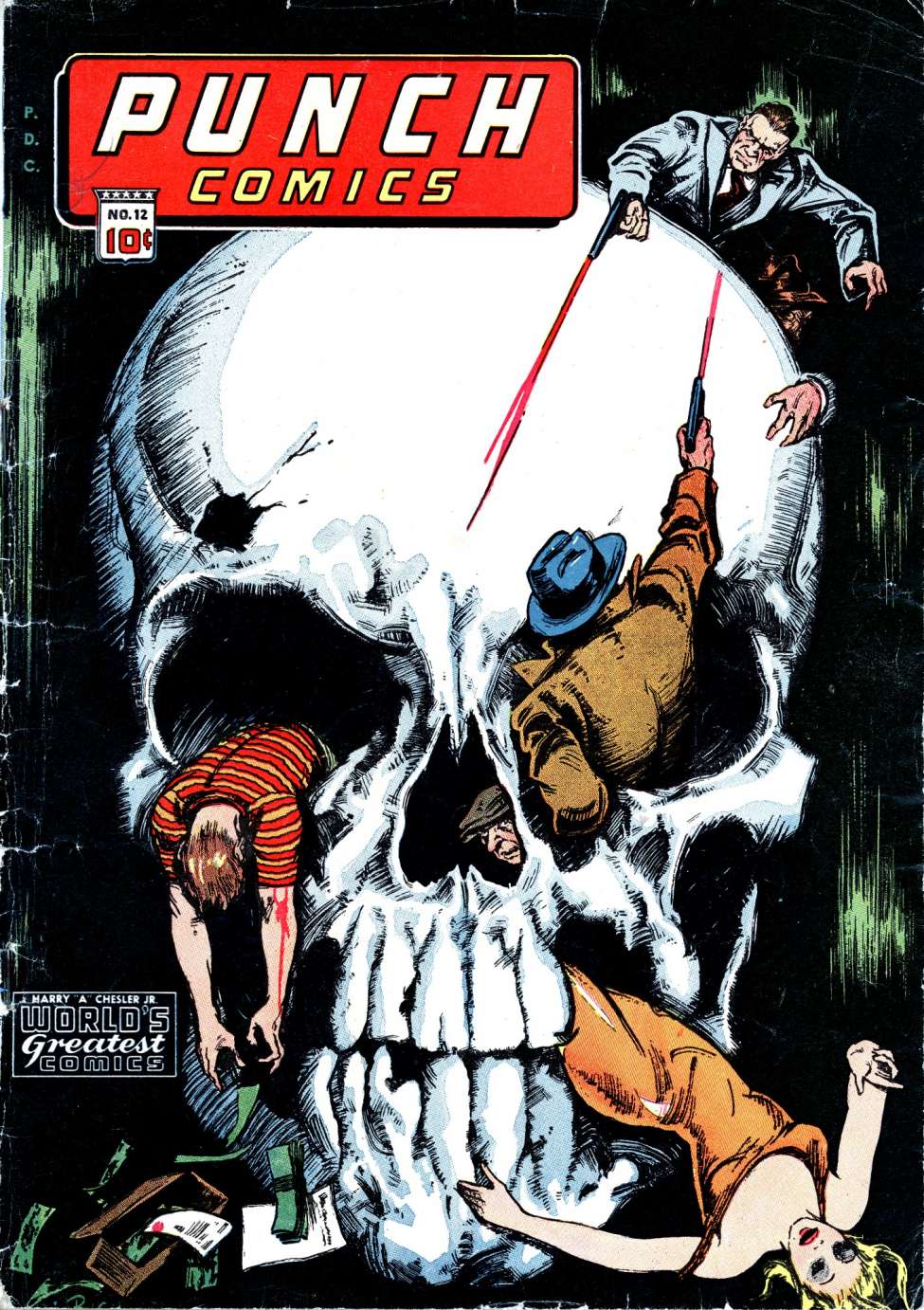 Comic Book Cover For Punch Comics 12