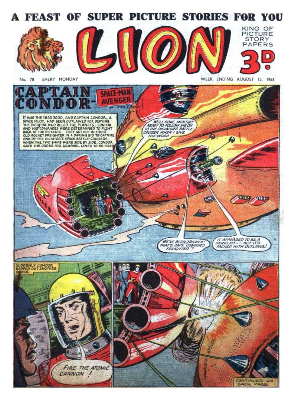 Comic Book Cover For Lion 78