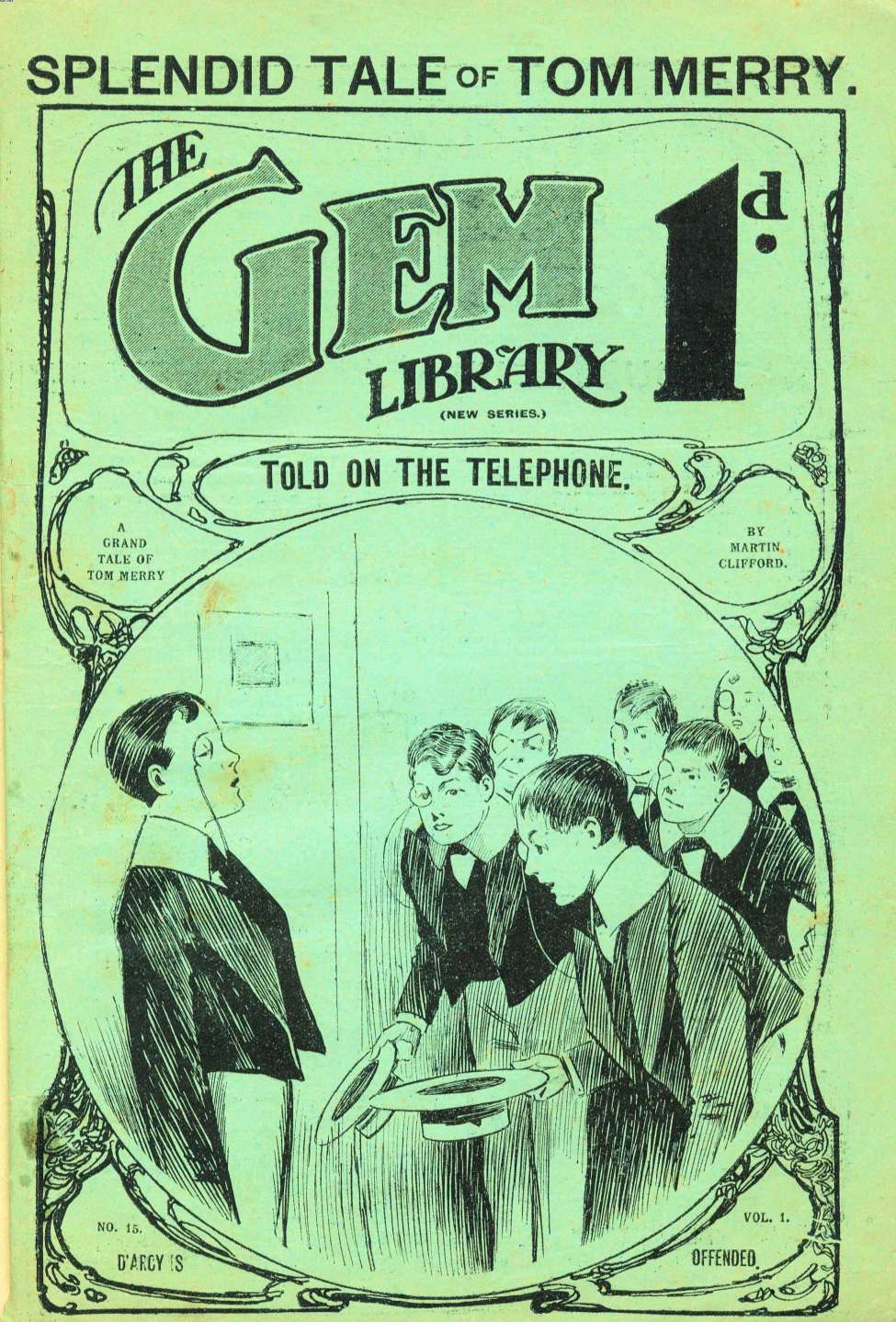 Comic Book Cover For The Gem v2 15 - Told on the Telephone