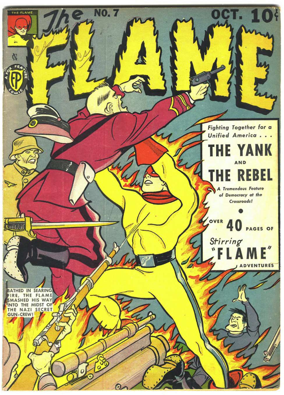 Comic Book Cover For The Flame 7