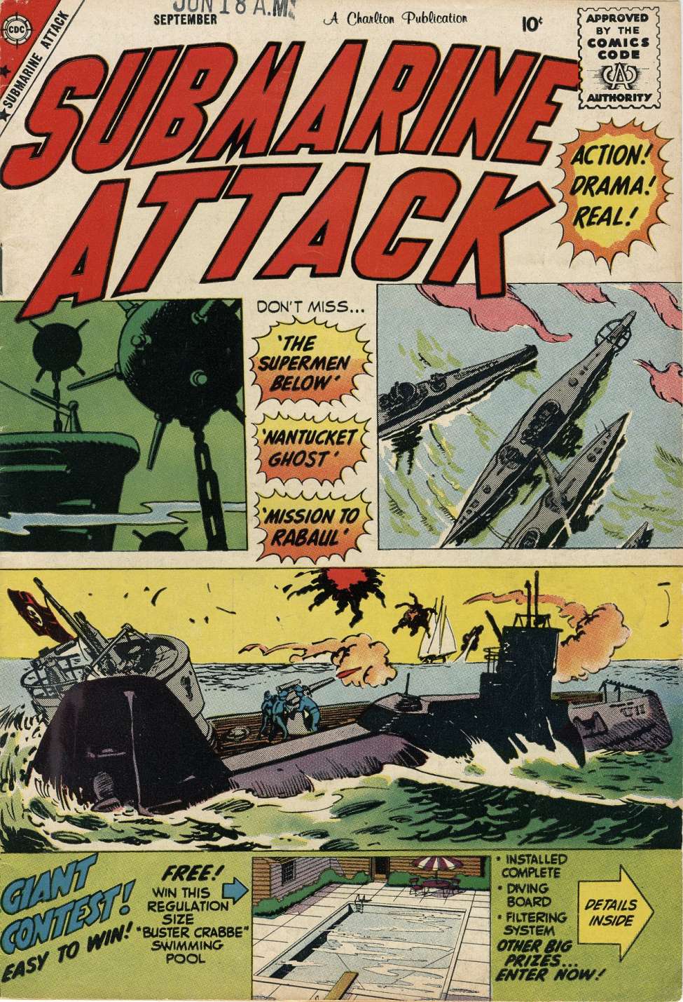 Book Cover For Submarine Attack 18 - Version 2