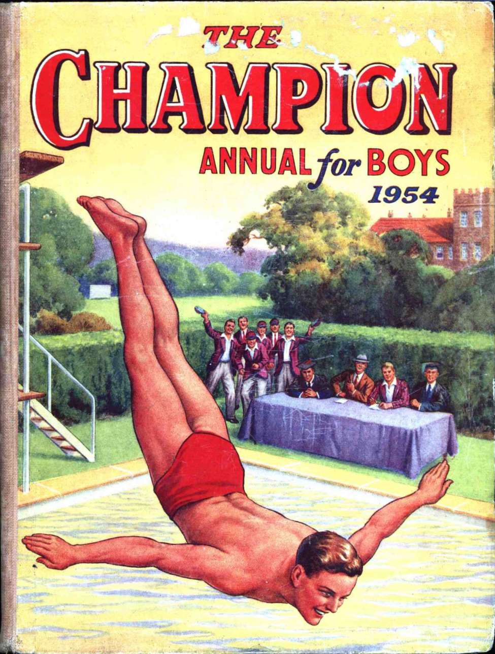 Book Cover For The Champion Annual for Boys 1954